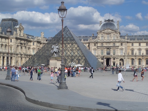 The Louvre pyramid, Paris