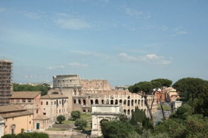 Colosseum from Roman Forum, Rome, Italy