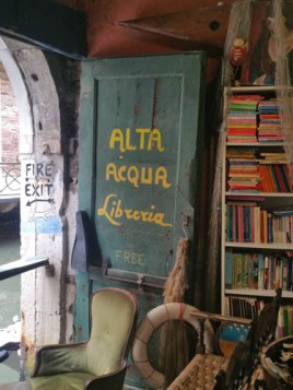 Acqua Alta bookstore in Venice