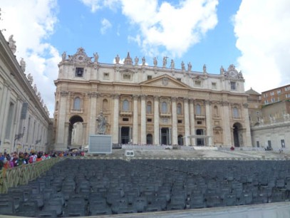 Front of St. Peter's Basilica, Vatican, Rome, Italy